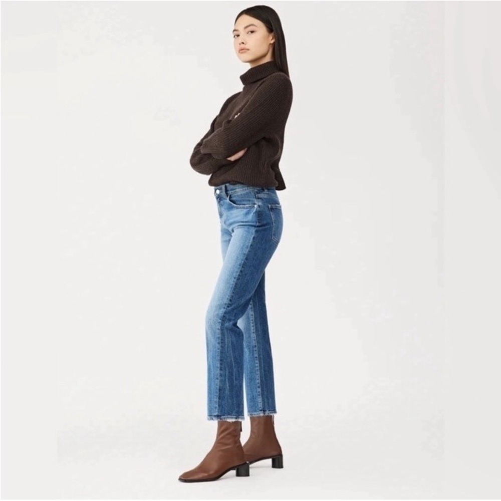 DL1961 Patti Straight Womens 26 High Rise Vintage Ankle Jeans Twilight Hour Wash